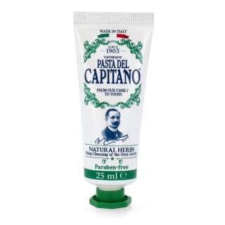 Pasta del Capitano Premium Edition 1905 Kräuter Zahnpasta Reisegröße 25 ml