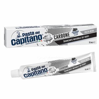 Pasta del Capitano Charcoal Zahnpasta mit Kohle 75 ml