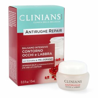 CLINIANS Antifalten-Aktion Balm mit Granatapfel Augen & Lippenpartie 15ml