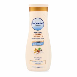 LEOCREMA Shea Butter Bodylotion für alle Hauttypen 400 ml