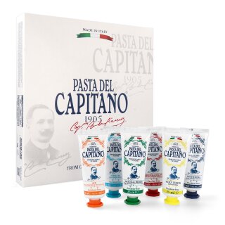 Pasta del Capitano Premium Collection Edition 1905 Zahnpasta Mini Box 6x 25ml