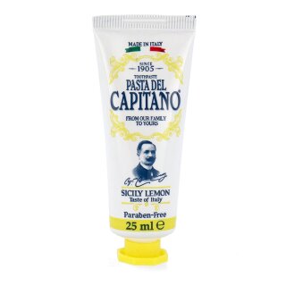 Pasta del Capitano Premium Edition 1905 Sicily Lemon Zahnpasta Reisegröße 25 ml