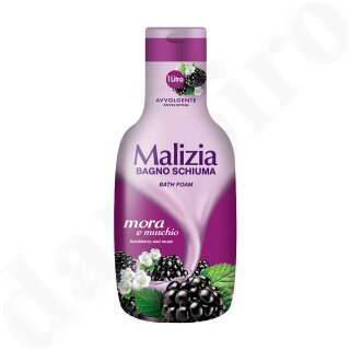 MALIZIA mora & muschio BROMBEERE & MOSCHUS Badeschaum 1000ml