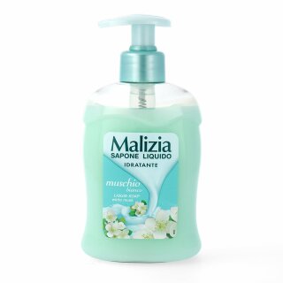 MALIZIA Flüssigseife Handseife Weißer Moschus 300ml Spender