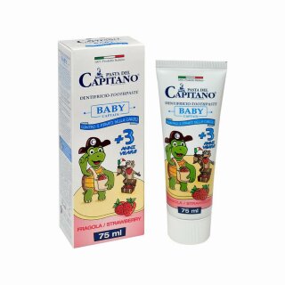 Pasta del Capitano Zahnpasta Erdbeere für Kinder ab 3 Jahren 75 ml